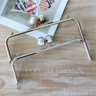 高品质潮款2h5cm大珠头圆管口金3CM空心珠五金配件