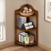 靠墙三角柜墙角小角柜扇形置物架墙边拐角收纳架客厅转角储物柜子