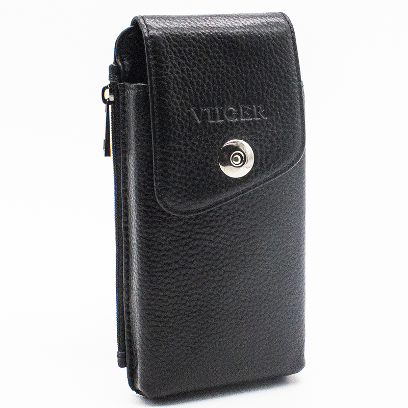 6.7/6.8寸真皮手机腰包男款穿皮带 单层竖款薄款头层牛皮工地干活