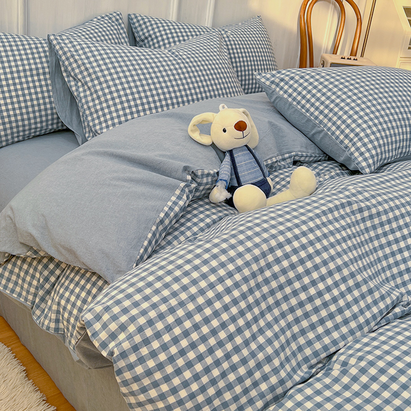 纯棉全棉被套单件学生宿舍单人1v50x200x230被罩床单男水洗棉被单