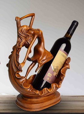 欧式创意红酒架摆件家居客厅酒柜博古架现代简约葡萄Y酒架乔迁礼