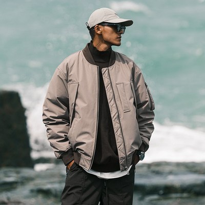 JUP新款工装i轻薄潮羽绒服男秋冬短款棒球服男款保暖休闲宽松外套