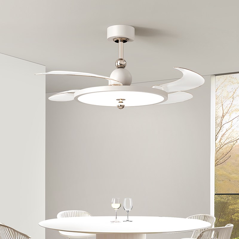 隐形护眼智能简约大气餐厅风扇吊灯家用电扇一体超薄卧室客厅灯