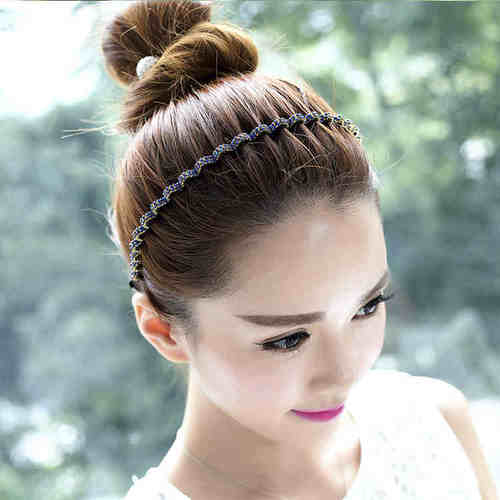 新品 韩式碎发发箍细发卡女压发头箍高级简约洗脸发捆Z发饰气质发