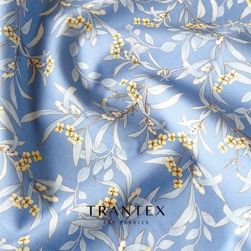 60支全棉府绸h纯棉连衣裙衬衣衬衫服装布料面料清新春夏风铃花