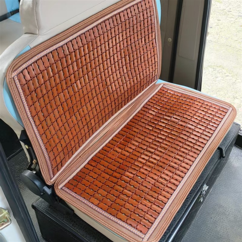 夏季电动三轮四轮车坐垫麻将竹块凉席全封闭式座垫子凉垫透气通用