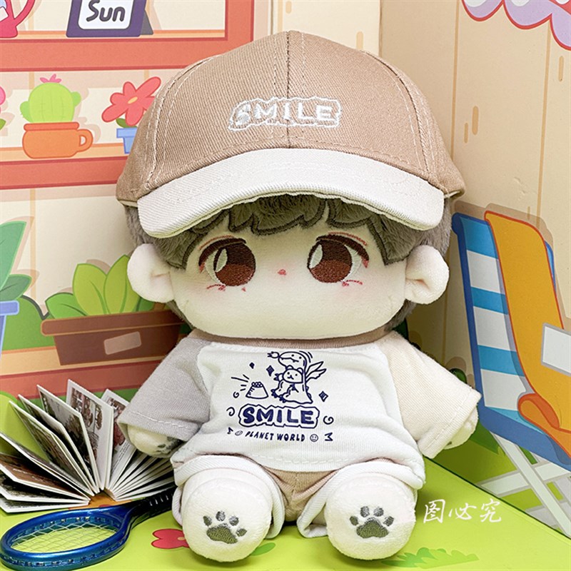 娃衣20cm运动休闲o装无属性棉花娃娃便宜男娃衣服玩偶换装公仔帽