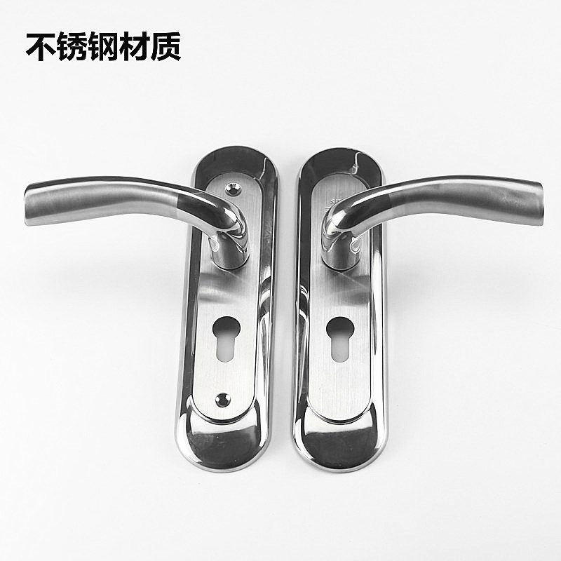 房门锁不锈钢锁室内卧室门锁实木门小50孔距锁卫生间执.手配件锁