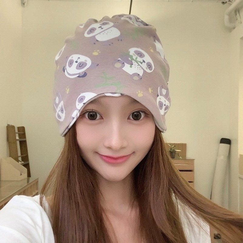 网红坐月子帽产后春秋帽子女可爱纯棉G孕妇帽产妇出院外出冬季秋