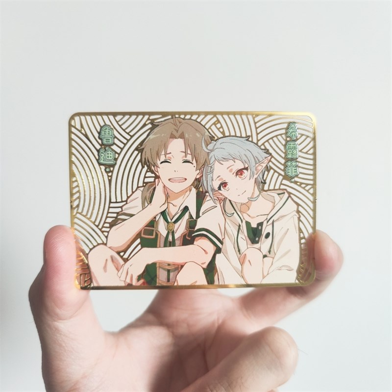 无职转生 鲁迪ml 希露菲 同人金属卡 动漫金属书签