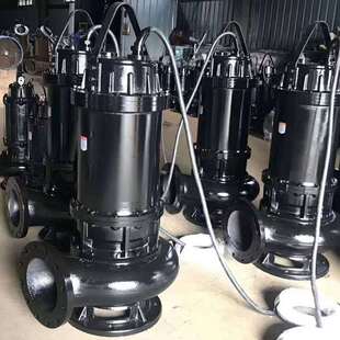 污水泵wq排n污潜水380v高扬程大流I量无堵塞X工地三相离 新品
