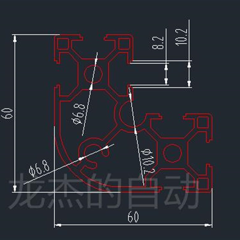 速发。6630Ri工业铝挤型材料 6060 铝合金型材 30R铝材 型材框架