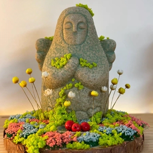 塞尔达海利亚女神石像苹果供台塞尔达传说手办工位摆件鱼缸造景饰