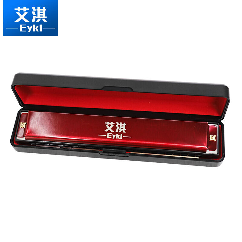 艾淇eyki口琴24孔复音c调初学者学生儿童成人自学入门口琴乐器标