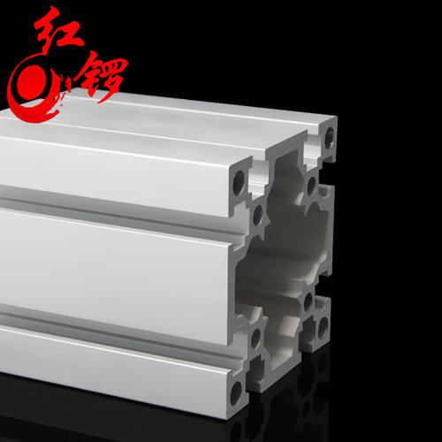 好货红锣工业铝型材8080国标加厚加重方管重型工业材铝合金型材80