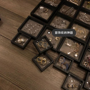 欧阳娜娜推荐简约耳环首饰收纳盒饰品抗氧化PE保鲜盒便携式随身带