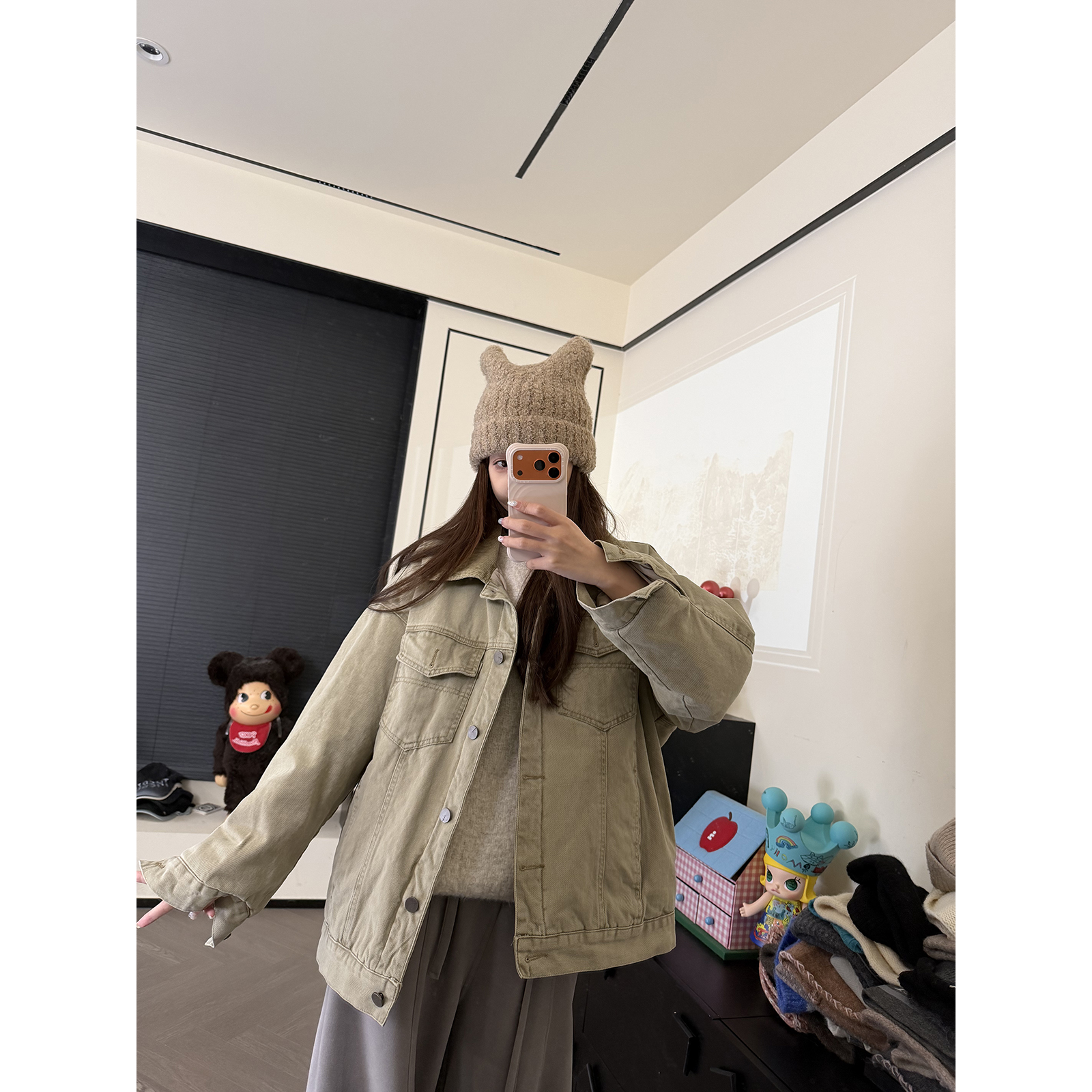 CHACHA【里约日落】休闲时尚百搭夹棉牛仔外套