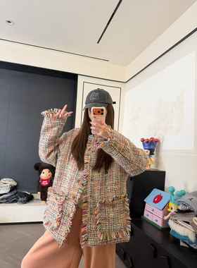 CHACHA【羊织甘露】休闲时尚百搭小香外套