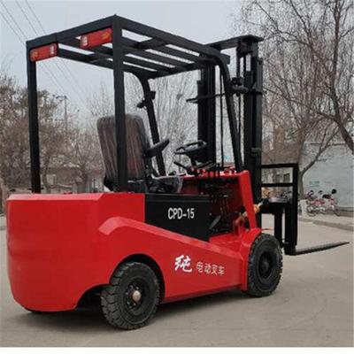 厂家四轮新能源电动叉车库房车间搬运堆高叉车1吨物流用装车叉车