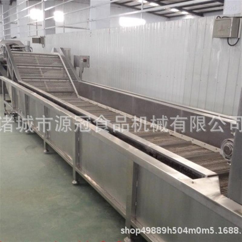 猪牛羊肉类快速解冻机网带式鱿鱼丁常温水解冻机水浴式化冻流水线