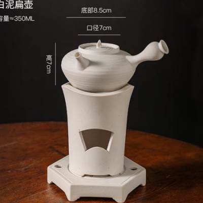 新品生泰号红泥k炭炉煮茶炉围炉煮茶木炭炉风炉煮茶器小火炉侧