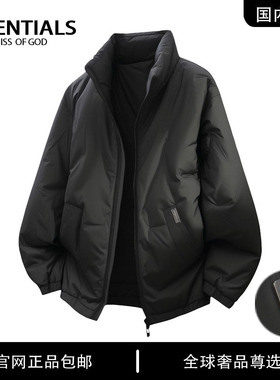 ESSENTIALS LNNISS  美式冬季羽绒服百搭时尚情侣款简约外套男款