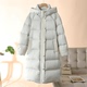 235g白鹅绒柔软加厚中长款 女装 保暖连帽羽绒服 25冬新款