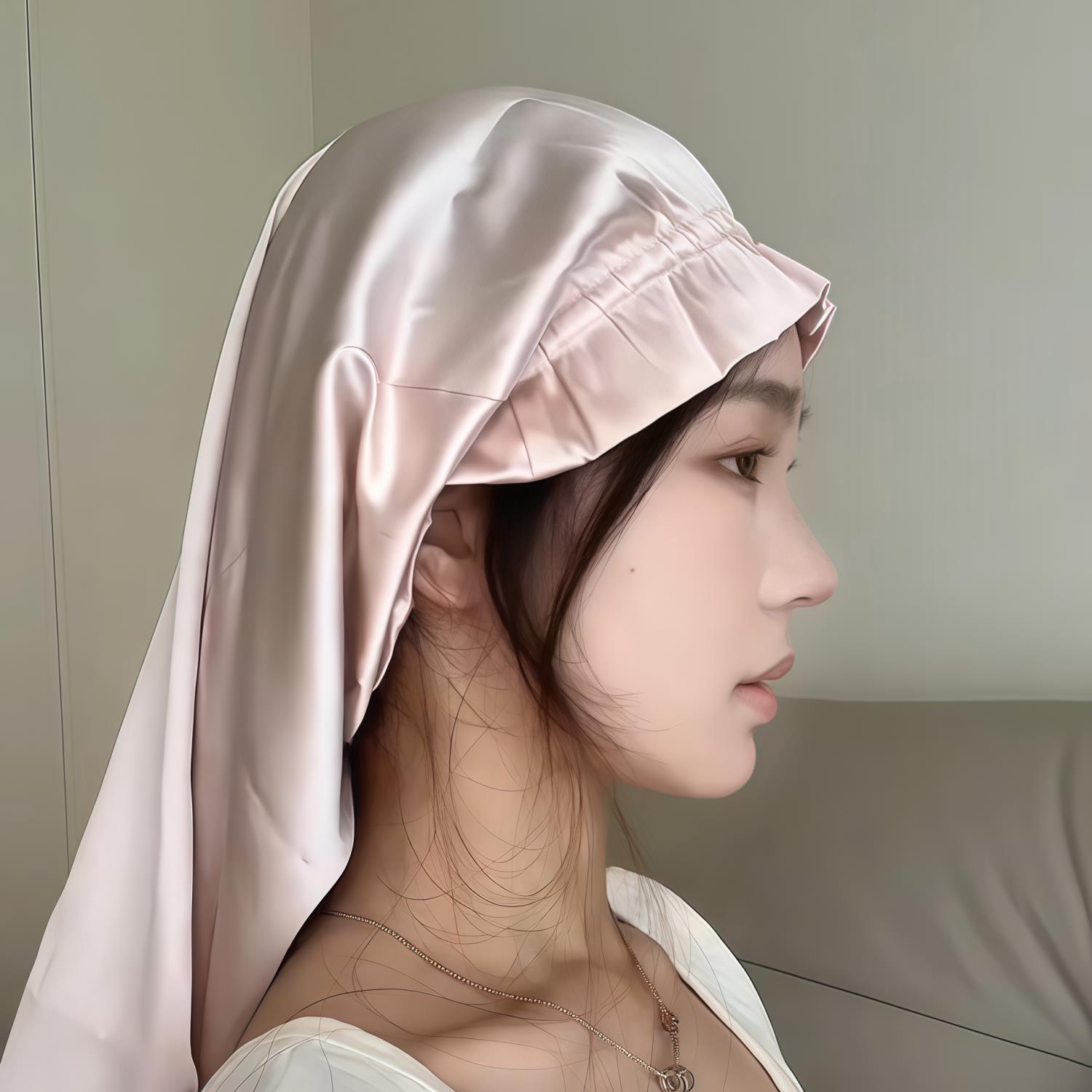 睡觉不打结帽晚上戴的压头
