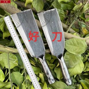 手工锻打一体式锋利家用露营双刃户外砍树砍柴破竹刀老式长柄柴刀