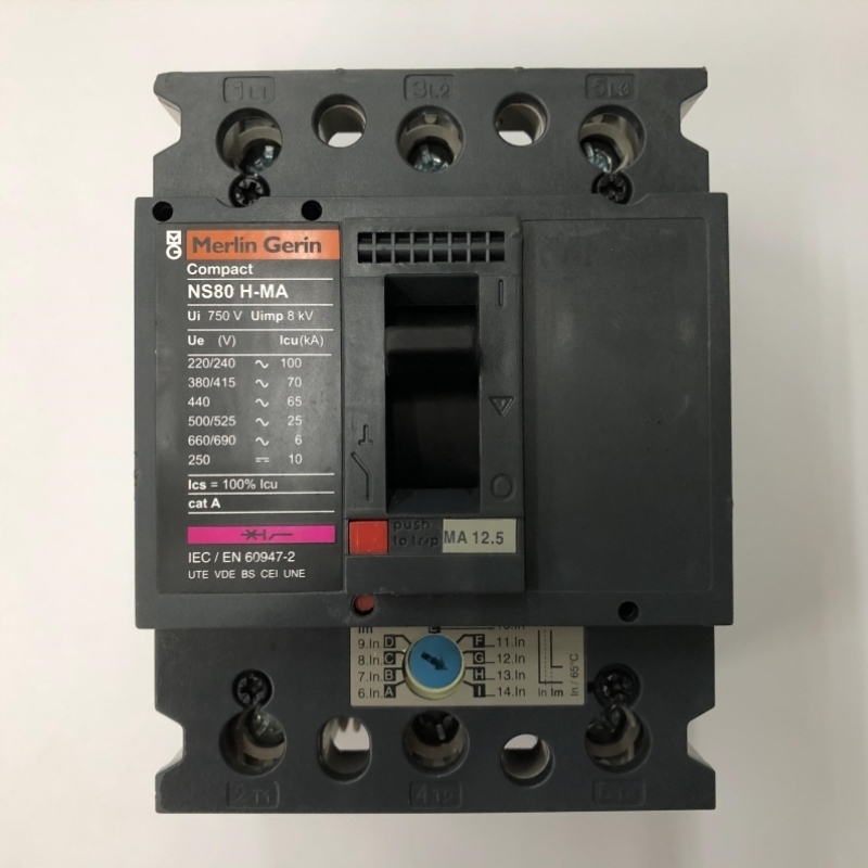 【议价】正品NS80H-MA12.5 3P 12.5A梅兰日兰空气开关塑壳式断路