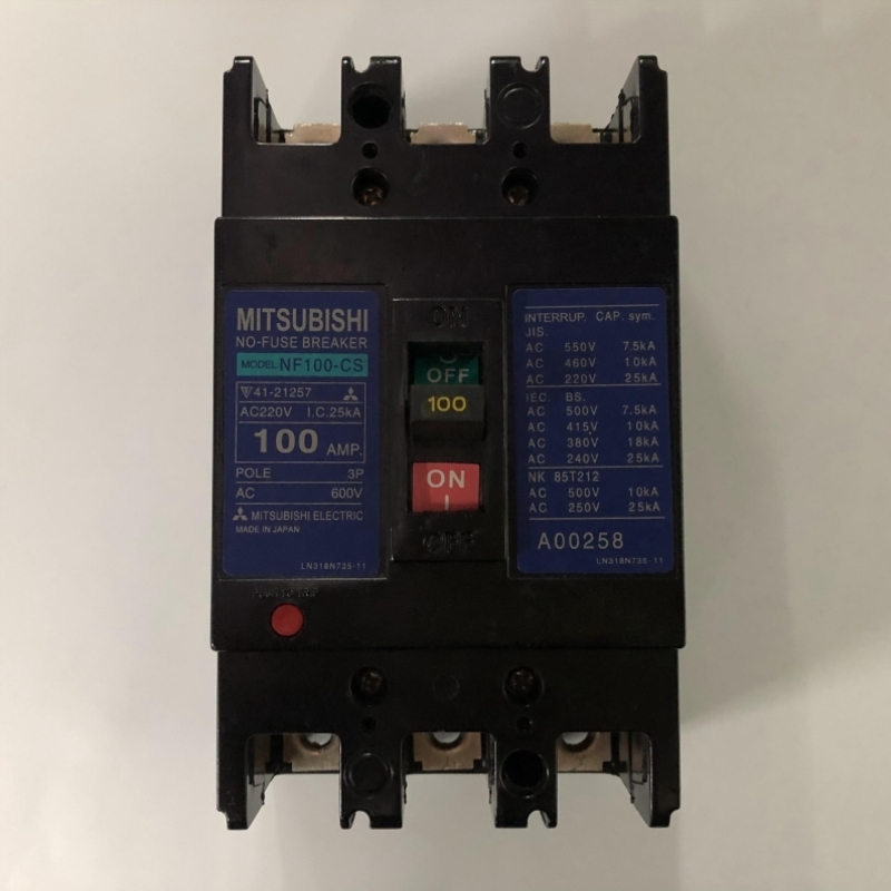 【议价】正品NF100-CS 3P 100A三菱空气开关塑壳式断路器
