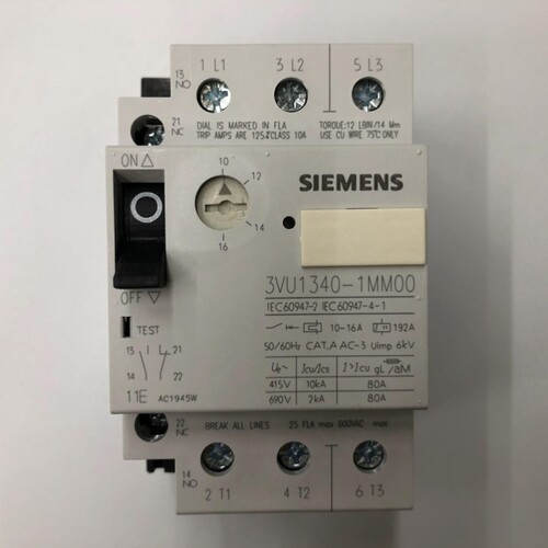 【议价】正品3VU1340-1MM00 10-16A电动机保护用空气开关断路器
