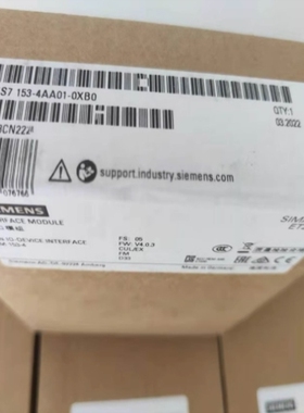 【议价】6ES7153-4AA01-0XB0ET200模块6ES71534AA010XB0议