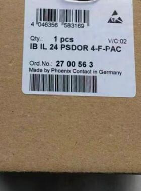 原装 正品 菲尼克斯安全模块 IB IL 24 PSDOR 4-F-PAC 订 2700563