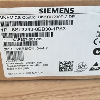 【议价】6SL3243-0BB30-1PA3G120 控制单元 CU230P-2 DP 集成
