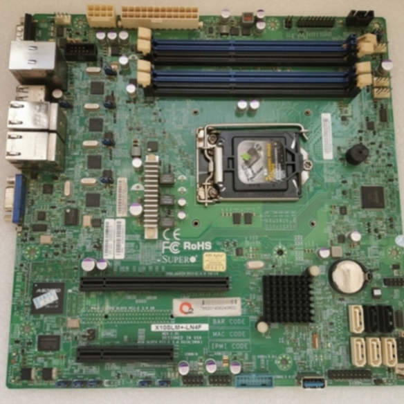 【议价】超微 X10SLM+-LN4F 单路服务器主板1150针 4网口
