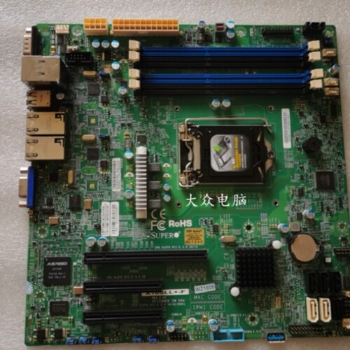 【议价】超微 X10SLL+-F 单路服务器主板 E3-1200系列V3