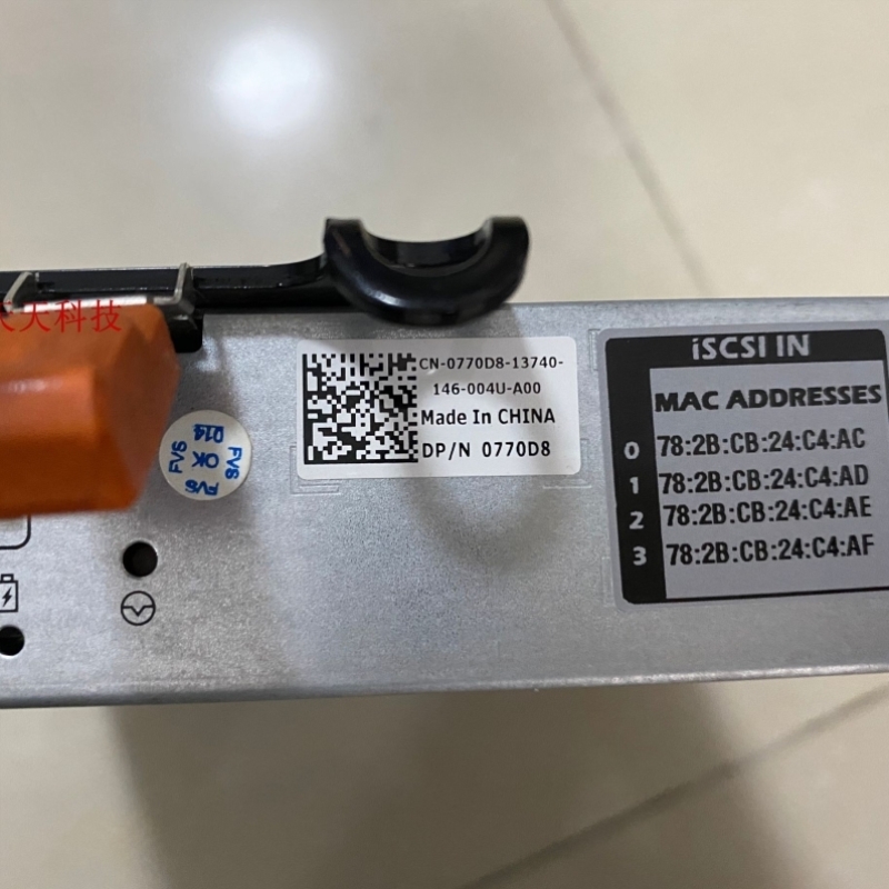 【议价】PowerVault MD3200i 控制器 4口 iSCSI 0770D8 770D8 测