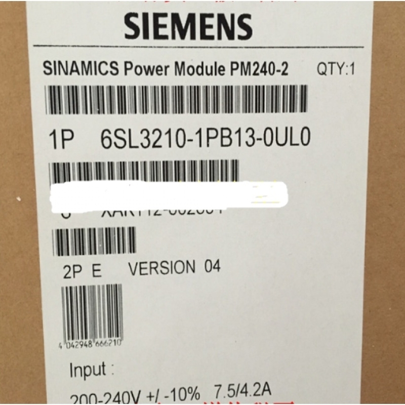【议价】G120变频器功率模块PM240-2 0.3KW 6SL3210-1PB13-0UL0