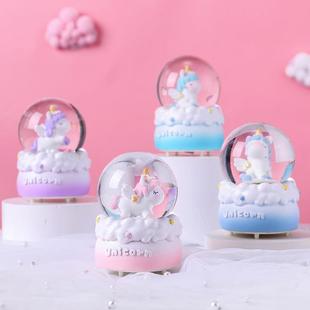 Luminous Small Crystal Ball Box of Toys玻璃水球摆件圣诞节用