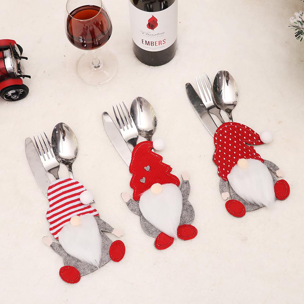 1.95Christmas decoration cartoon knife and fork cover圣诞刀