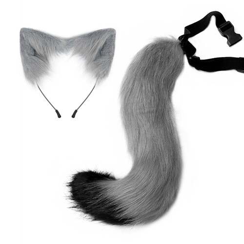 HalloweenFoxTailEarHeadbandSet