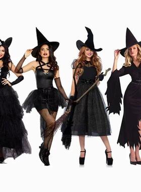 Halloween Witch Costumes for Women Adult Fantasy Black