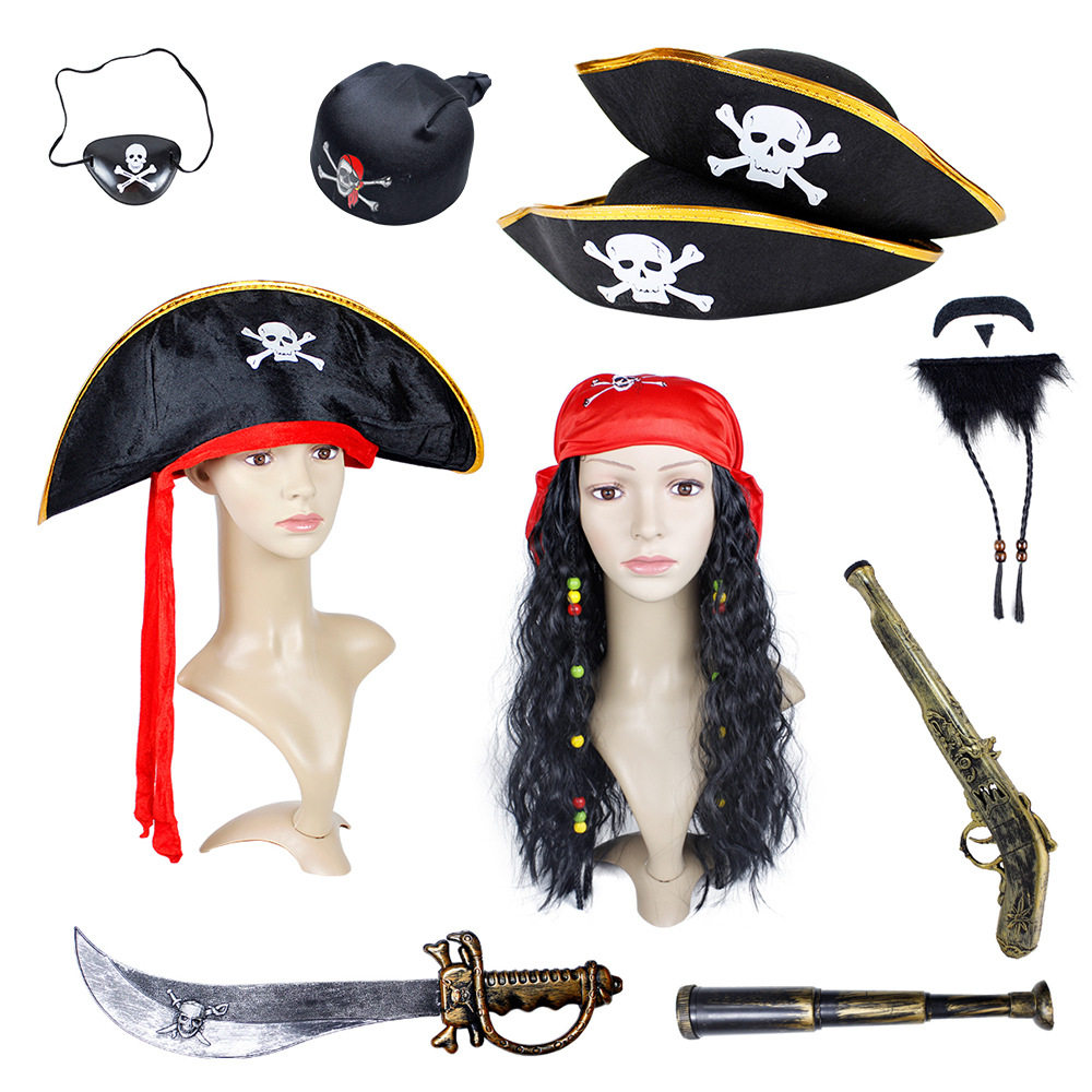 Halloween Pirate Eye‑patch Prop Kit 万圣节海盗眼罩道具套