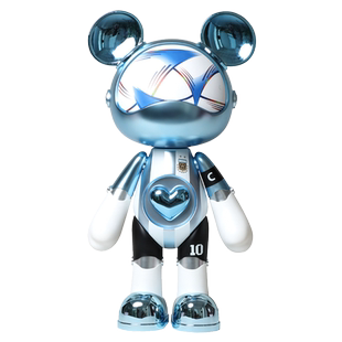 星际熊球星世界杯潮玩公仔大摆件客厅办公室轻奢软装饰品开业礼物