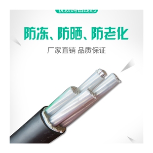 国标铝芯电缆线4芯10 16 25 35 50平方铝线三相四线架空铠装电i.