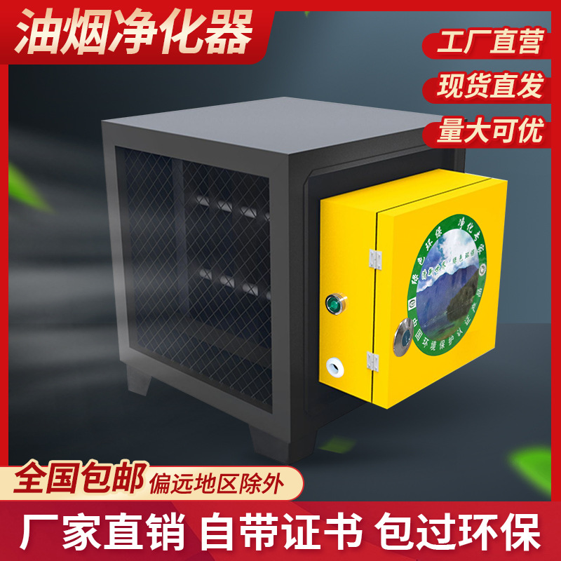 小型油烟净化器饭店厨房餐饮商用4000风量高空环保一体机商用包邮