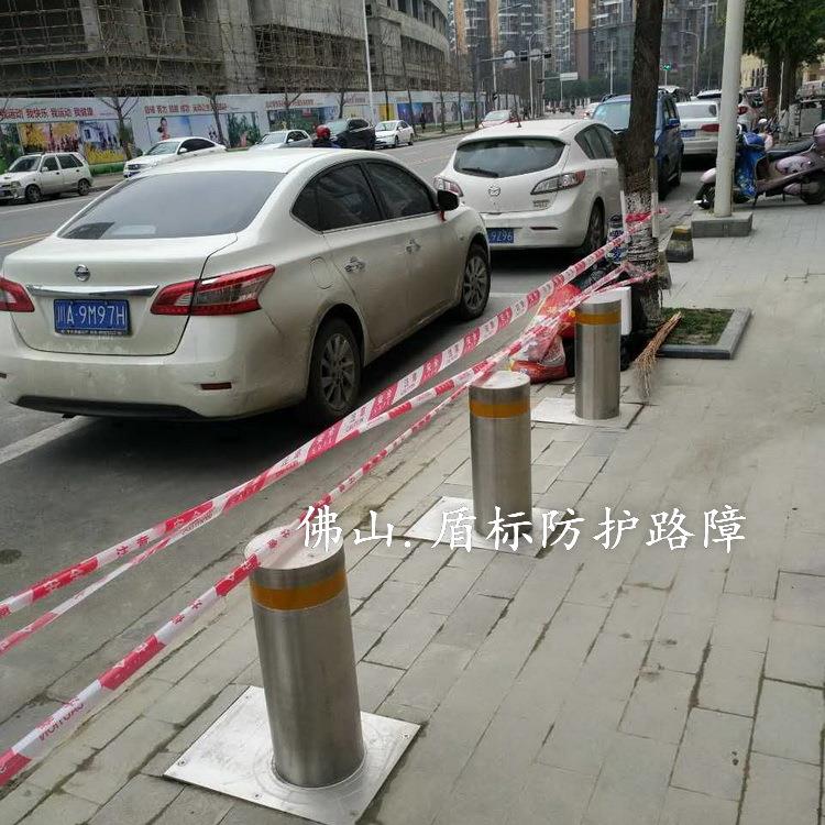 厂家学校608大门防撞器柱地埋降拦车液压升电柱动智能升降路障