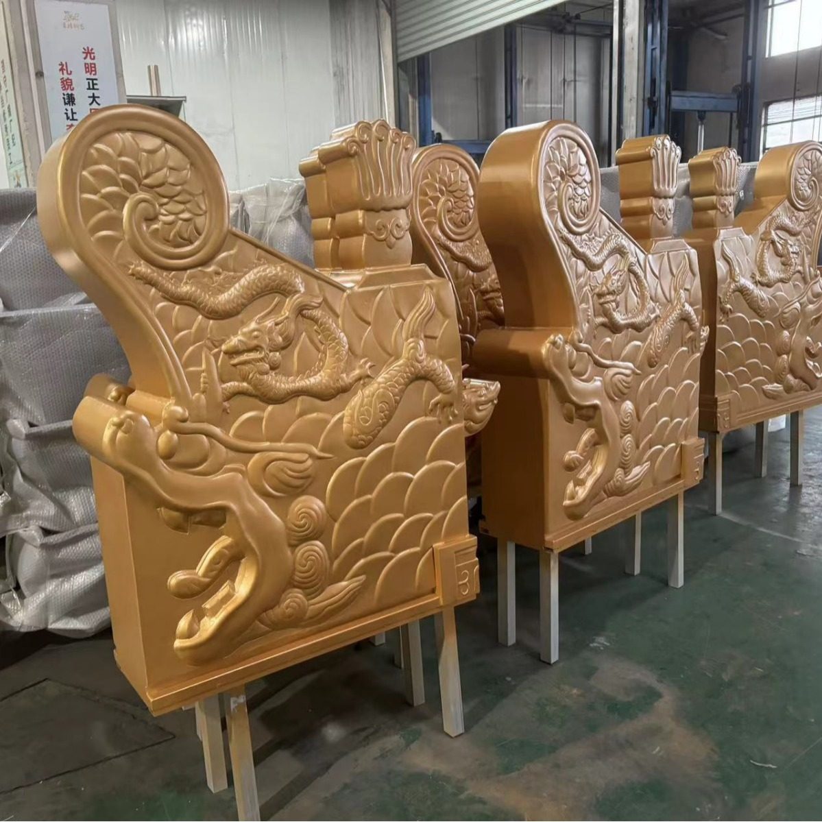 围墙回纹头龙吻 吻兽 空心摇铸铝古屋脊走兽 古建装饰配件正吻