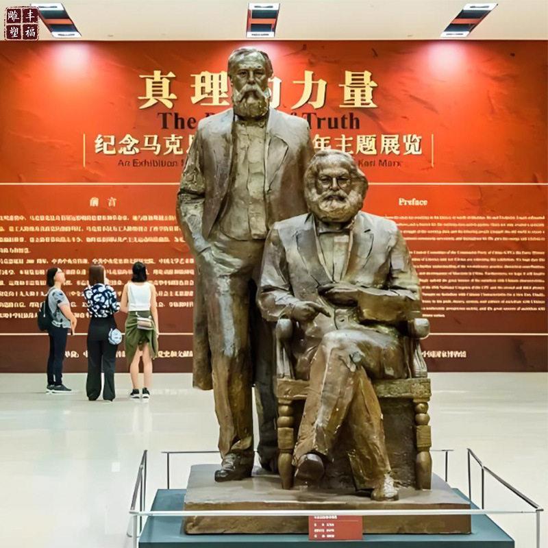 定制铸铜马克名思恩格人物雕塑马思克半身全身马克思铜铜像人伟人